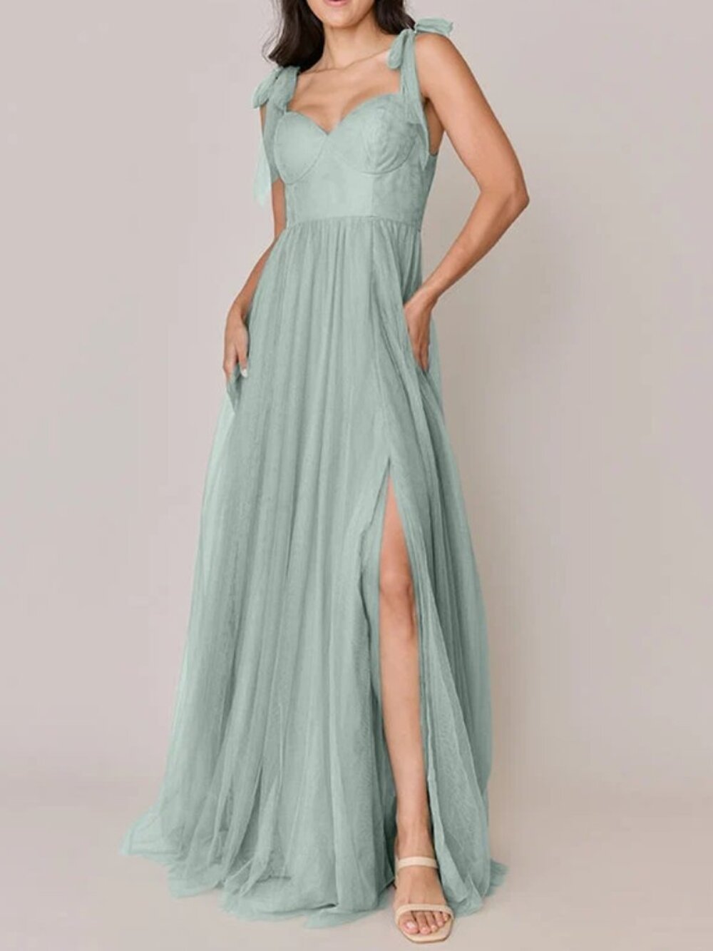 Reverly Serenity Tulle Dress- Sage Size 12